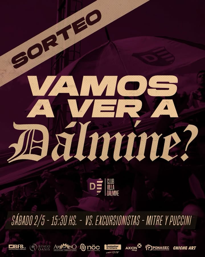 Imagen de #Sorteo | ¿Vamos a ver a Dálmine? 💜

Sorteamos 2 pares 