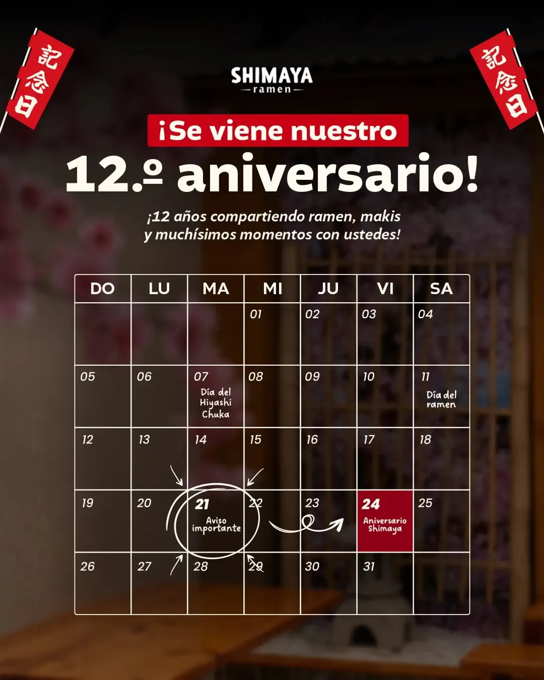 Imagen de 🎉🍜 ¡SHIMAYA RAMEN CUMPLE 12 AÑOS Y QUEREMOS CELEBRAR