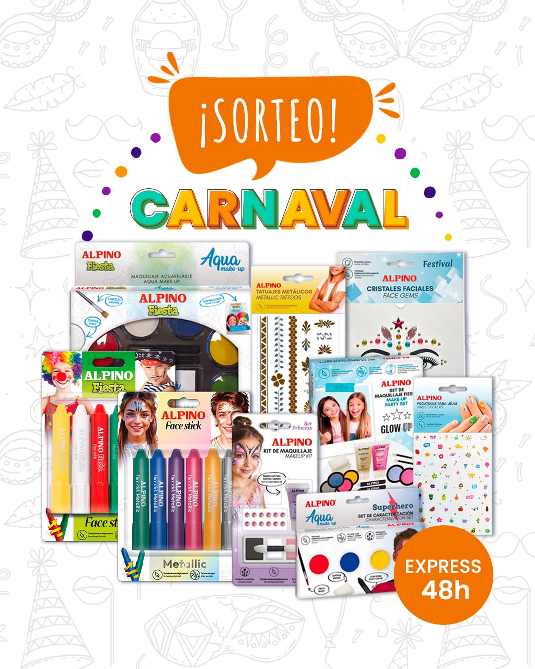 Imagen de 🎭✨ SORTEO EXPRESS CARNAVAL ✨🎭
⏰ 48H para partici