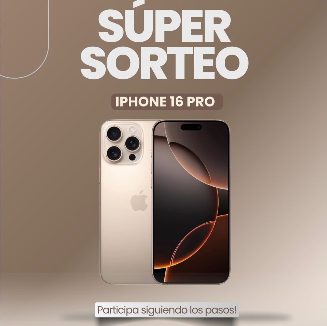 Imagen de 📱✨ ¡SORTEO IPHONE 16 PRO✨📱

No nos para nadie y v