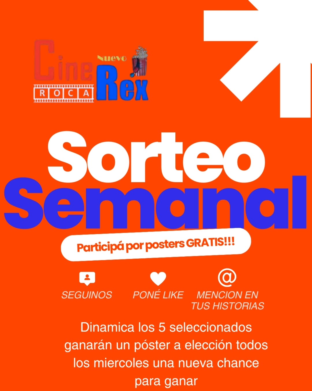 Imagen de Les traemos una nueva dinámica el SORTEO SEMANAL en el cual