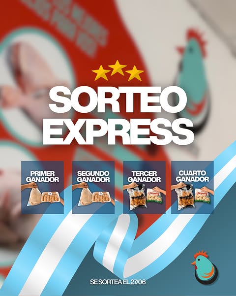 Imagen de 🎉 ¡SORTEO EXPRESS! 🎉
¿Querés llevarte estos premios