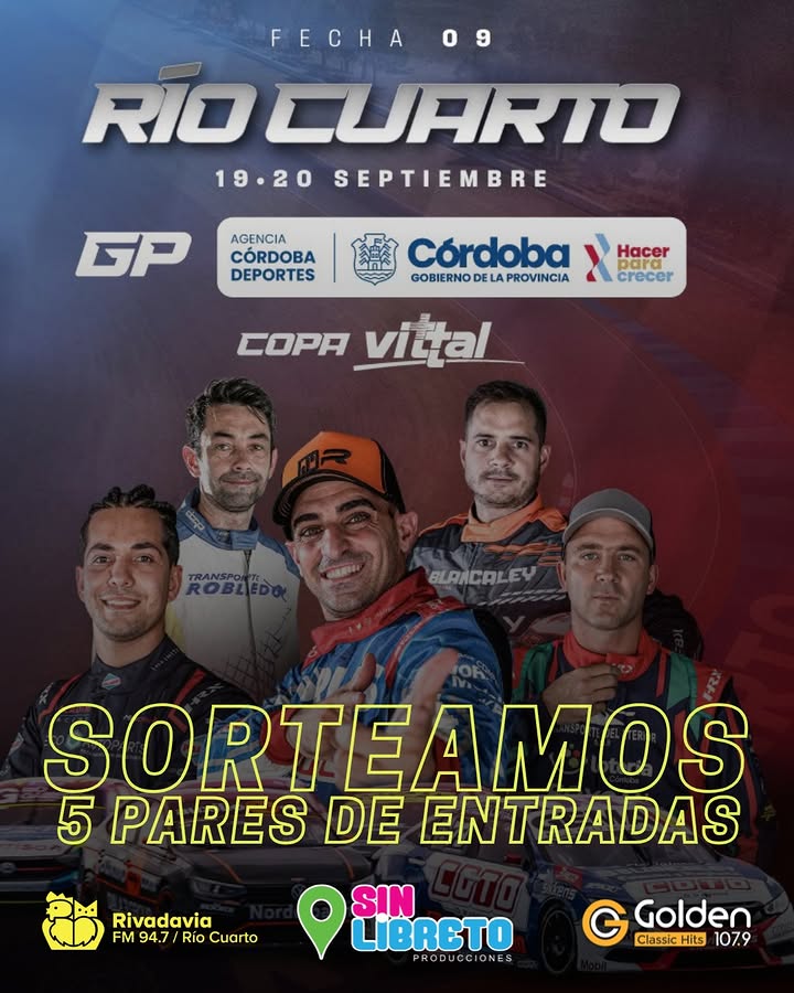Imagen de 🏁🔥 ¡VUELVE EL TN A RÍO CUARTO Y TENEMOS ENTRADAS PAR