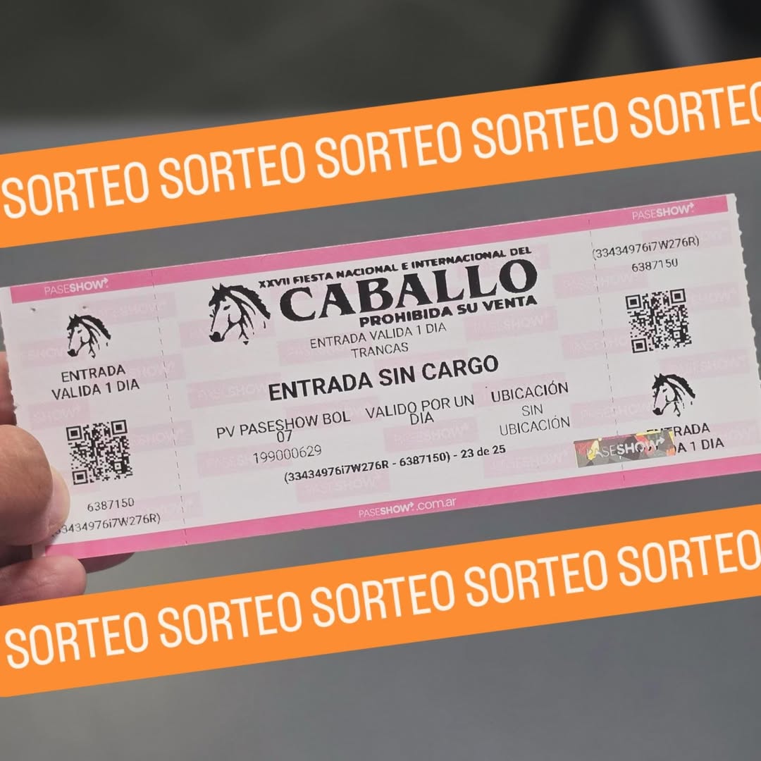 Imagen de SORTEO EXPRESS 🔥

SORTEAMOS 1 ENTRADA PARA EL FESTIVAL DE