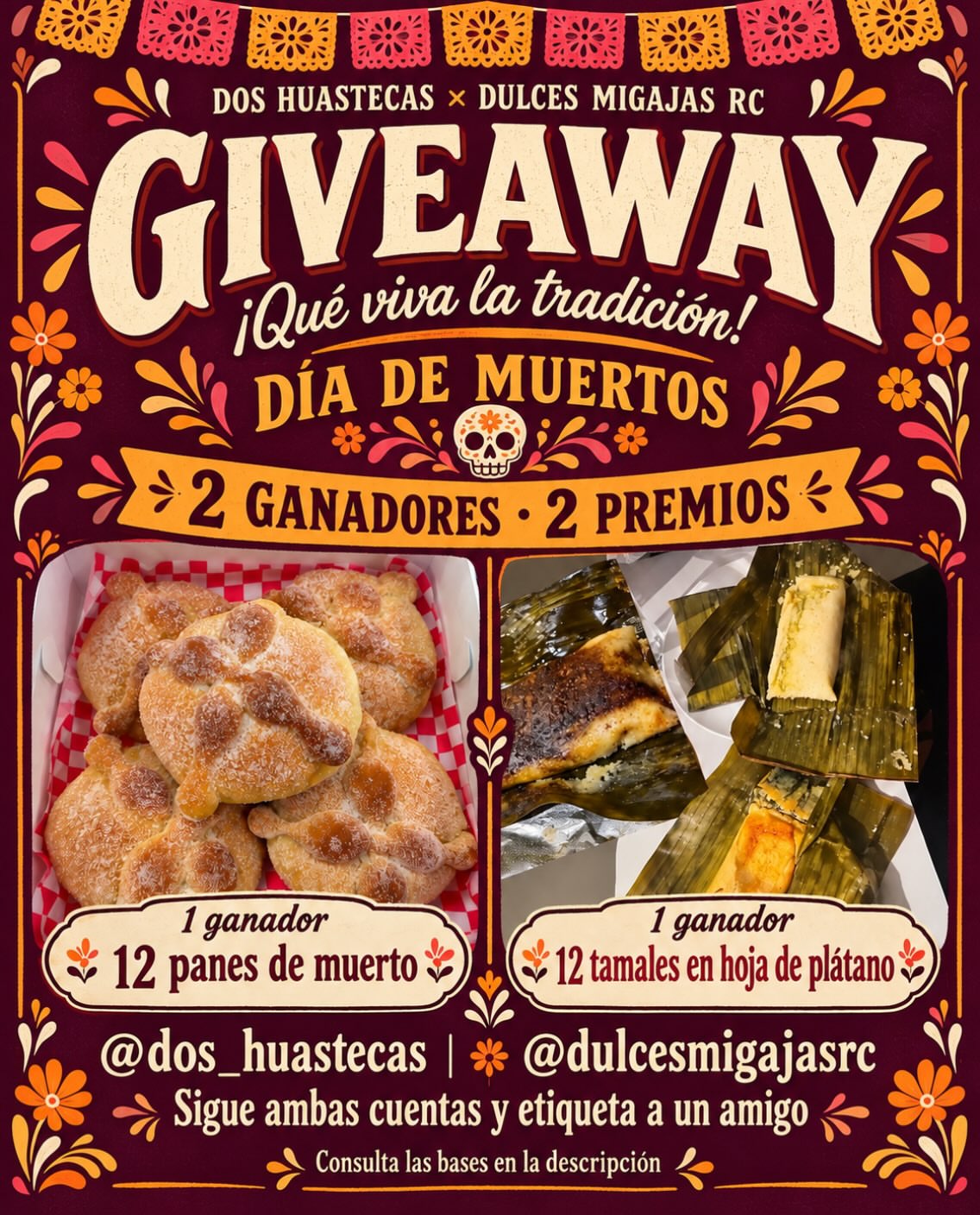Imagen de 🧡 GIVEAWAY DE DÍA DE MUERTOS 🍂🪦
¡Dos negocios, do