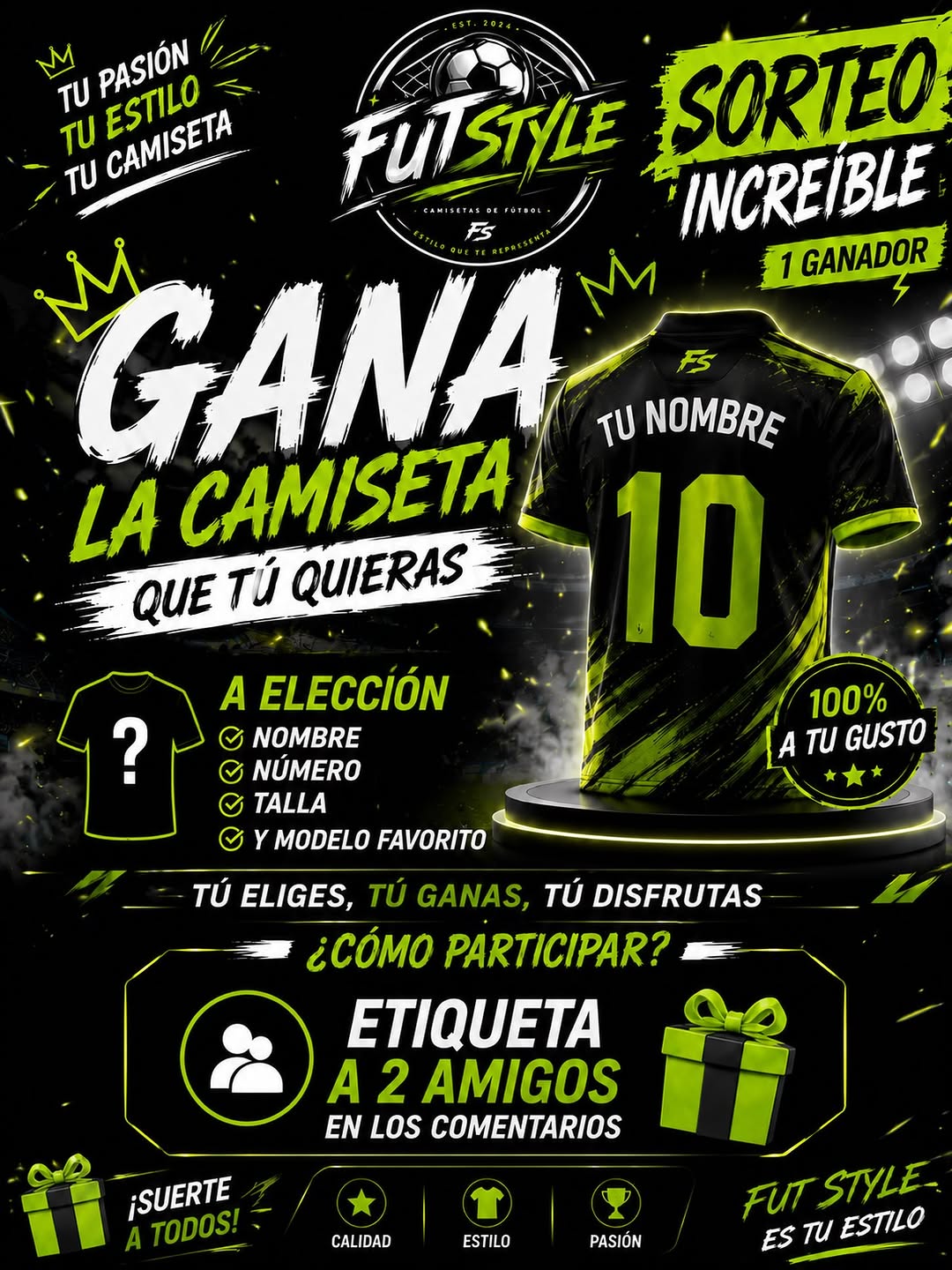 Imagen de 🚨 ¡Llegó el sorteo! 🚨

Llévate una camiseta de fút