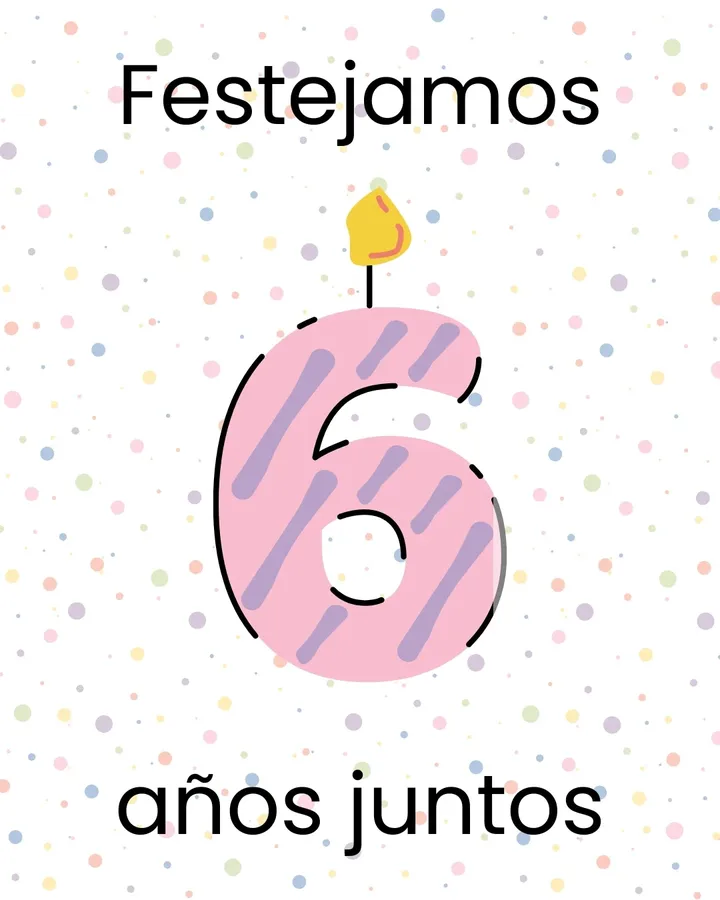 Imagen de Hoy cumplimos 6 años y lo festejamos ✨️🥳
.
.
.
Para 
