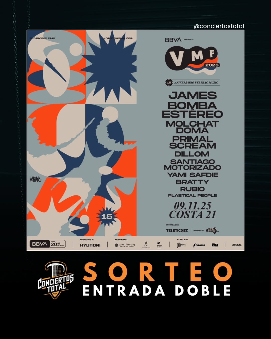 Imagen de #SORTEO | 💥 ¡Gana 1 entrada doble para el @veltracmusicf