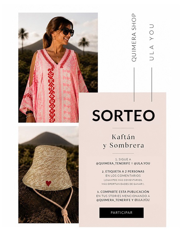 Imagen de ✨ ¡SORTEO DE VERANO! ✨

Quimera Shop, junto a Ula You, 