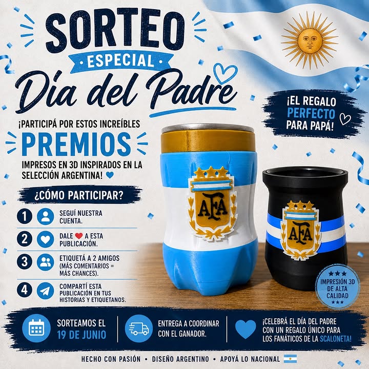 Imagen de 🎉🇦🇷 SORTEO ESPECIAL DÍA DEL PADRE 🧉💙

¿Toda