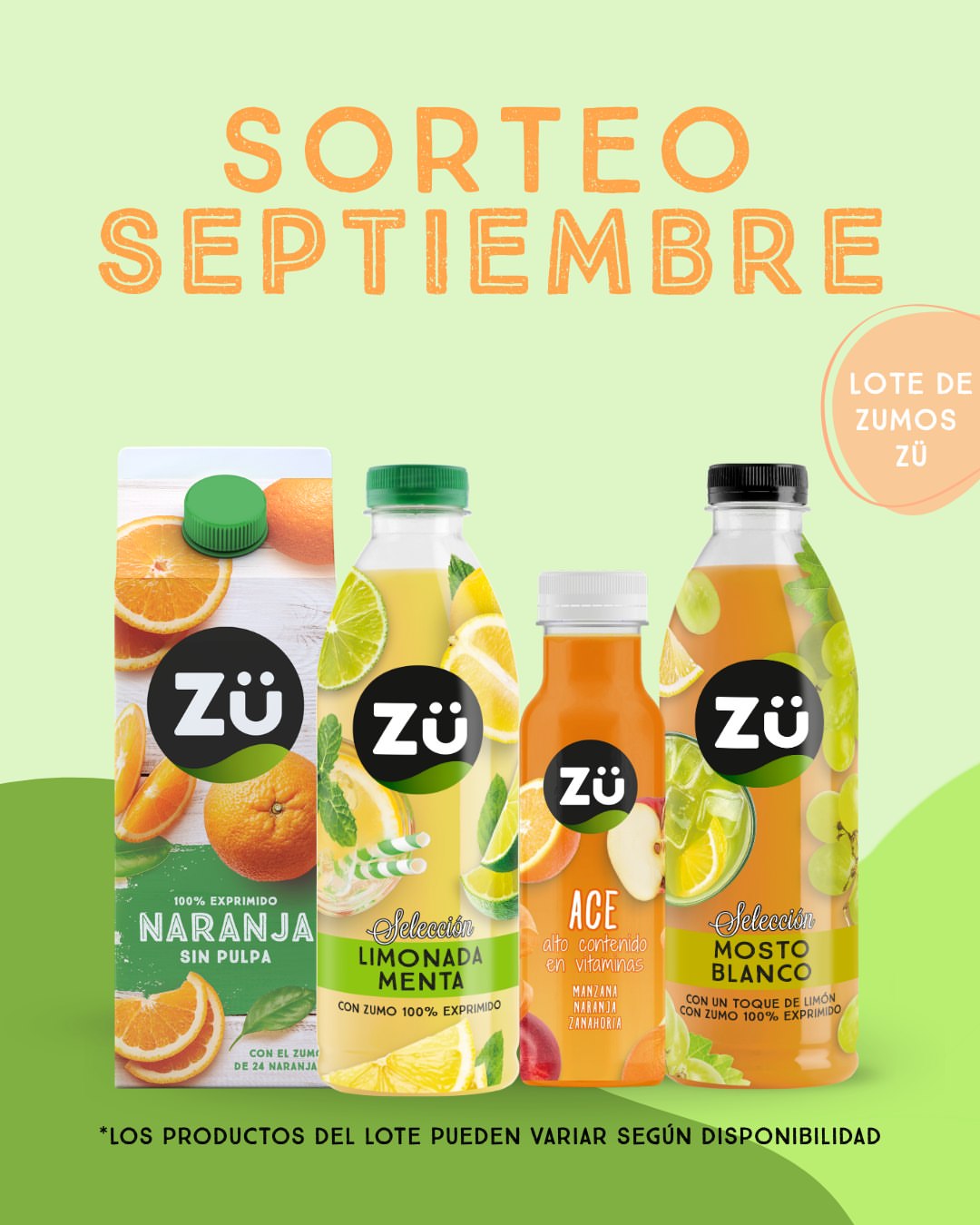 Imagen de 🎉 ¡SORTEO DE SEPTIEMBRE CON ZÜ! 🎉

¿Te gustaría ga