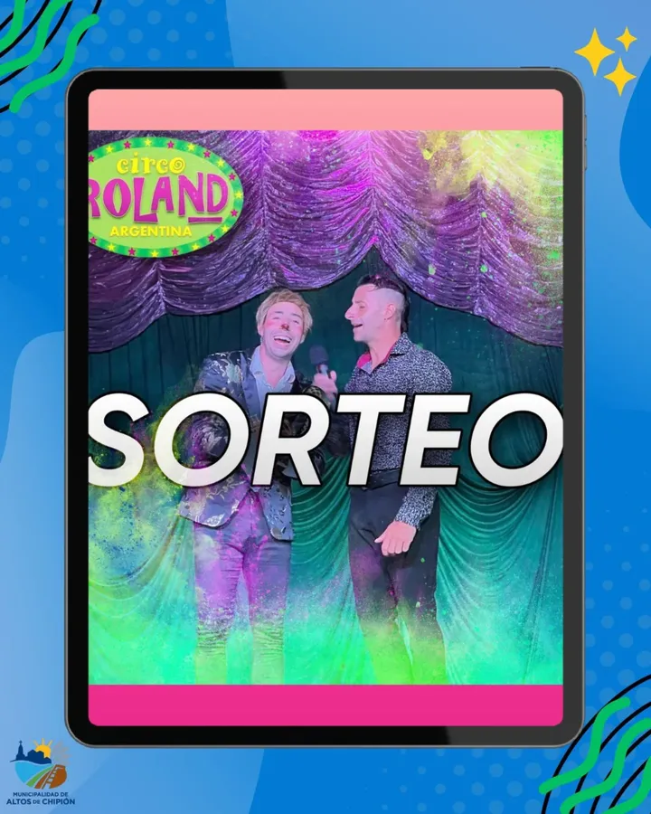 Imagen de 🎪✨ ¡SORTEO ESPECIAL! ✨🎪

La Municipalidad, junto 