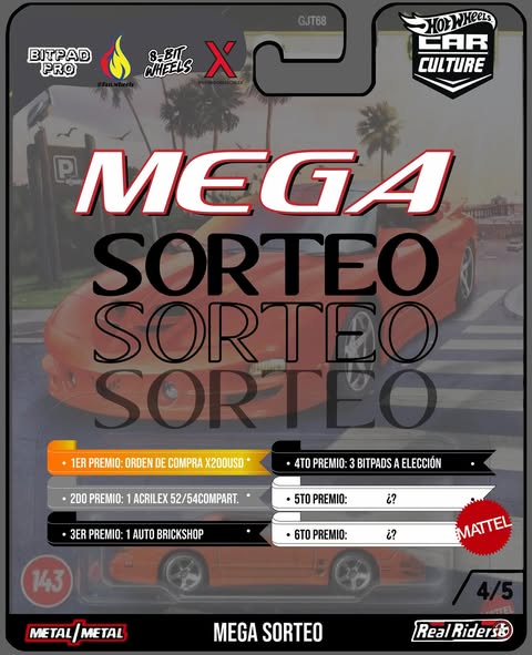 Imagen de Nos volvimos locos 🤯 MEGA SORTEO 🔥🚗🚙

Premios: 
