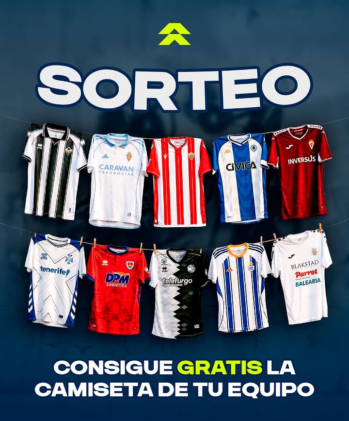Imagen de 👕 ¿Quieres ganar la camiseta de tu equipo?

⚽️ Sólo