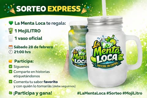 Imagen de 🎉✨ SORTEO EXPRESS ✨🎉

💚 La Menta Loca te regala