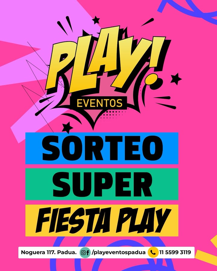 Imagen de 🎉✨ ¡LLEGÓ EL SORTEO MÁS GRANDE DE PLAY EVENTOS! ✨�