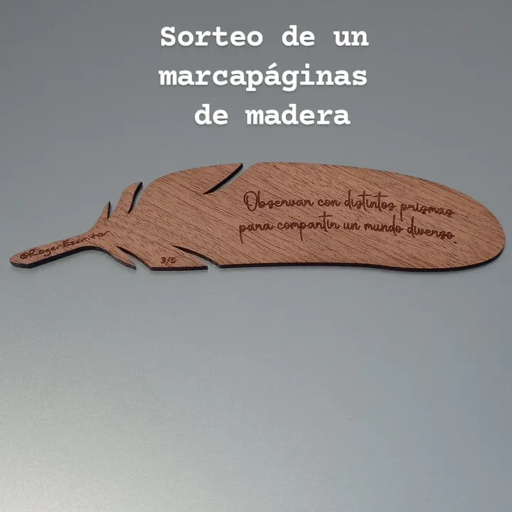 Imagen de Sorteo 😉

Sorteo de 1 marcapáginas de madera con una de 