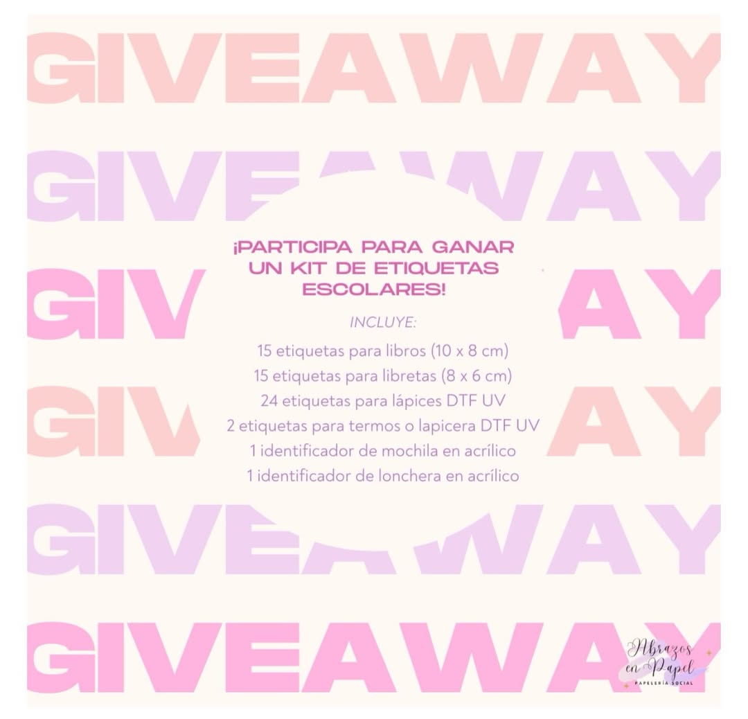 Imagen de Participa para ganar un kit completo de etiquetas  para este