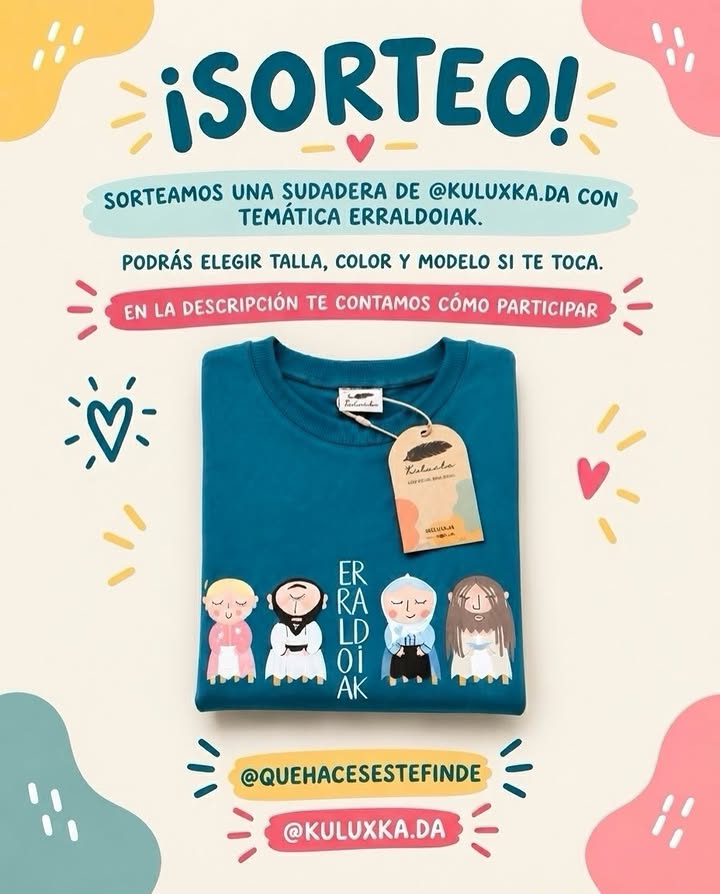 Imagen de Euskera (más abajo castellano 👇🏻)

🎉 Gaur ZOZKETA 