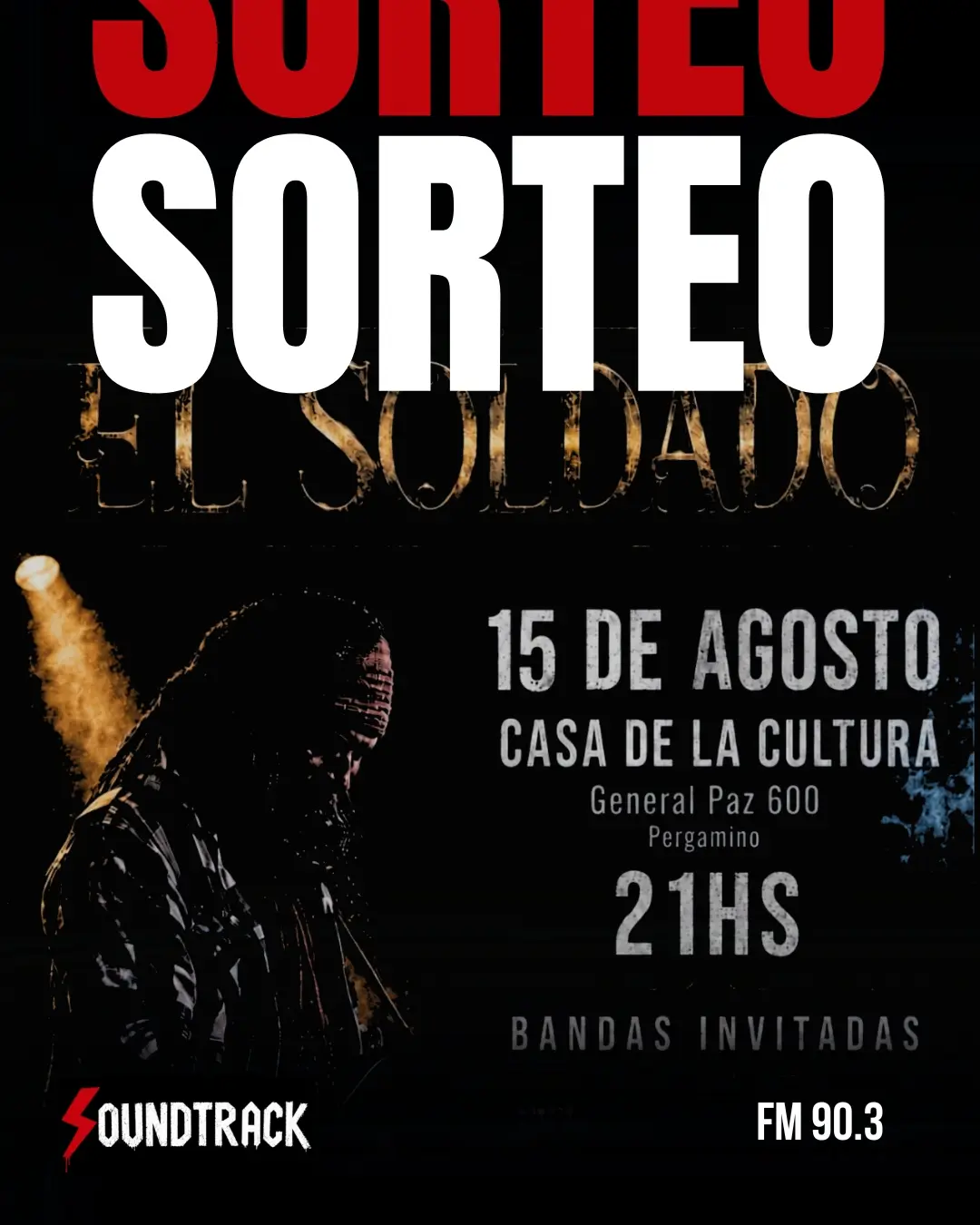 Imagen de 📢 TENEMOS SORTEO!!

SORTEAMOS 2 entradas para este sábad
