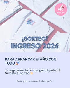 Imagen de ¡SORTEAMOS UN GUARDAPOLVO DE INGRESO 2026! 🚀

🎁 ¡Par