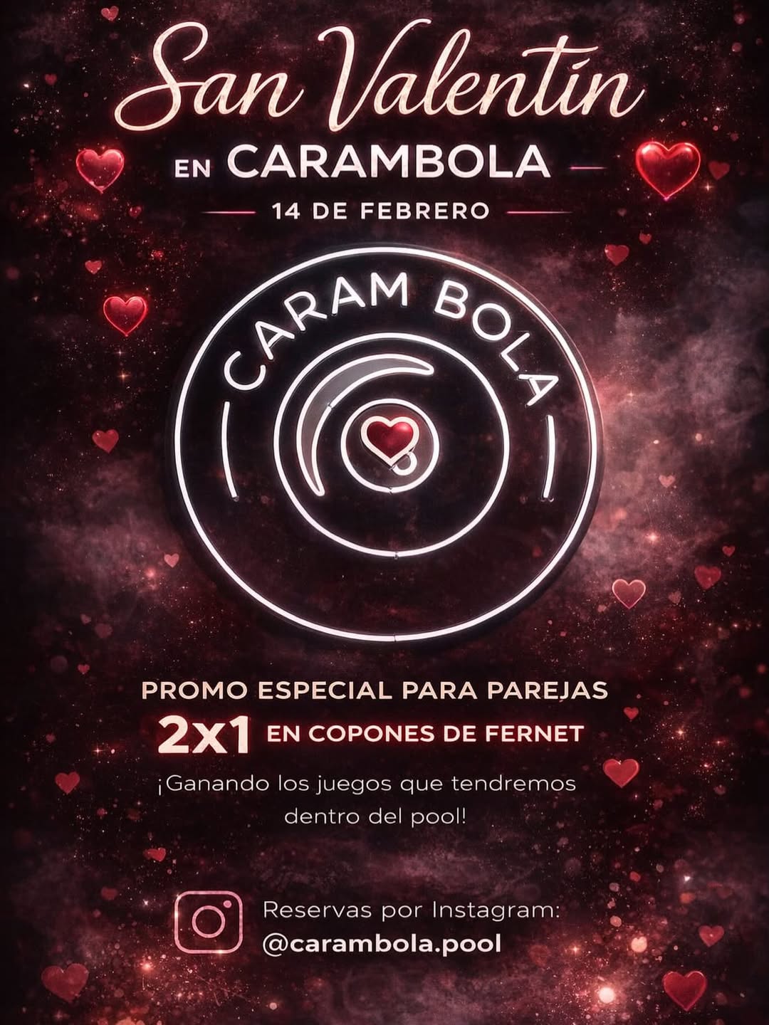 Imagen de 💘🎱 SAN VALENTÍN EN CARAMBOLA 🎱💘
Carambola se su