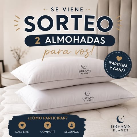 Imagen de ✨ ¡SORTEO ALERTA! ✨

¿Querés ganarte 2 almohadas? �