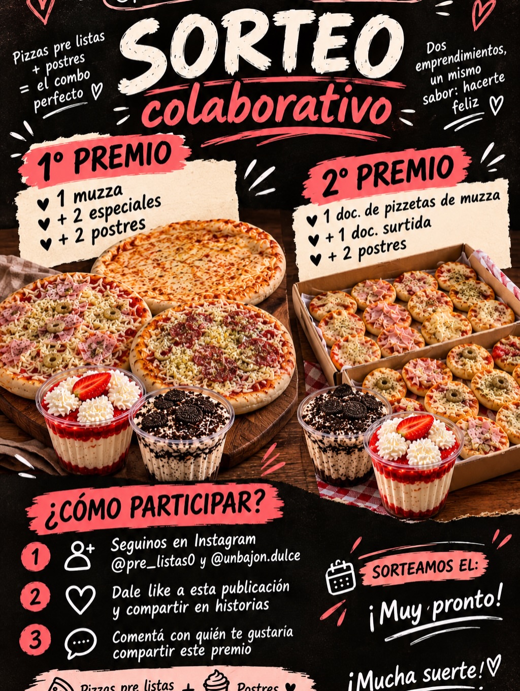 Imagen de 🎉🍕 ¡SORTEO COLABORATIVO! 🍰❤️

¡Nos unimos jun