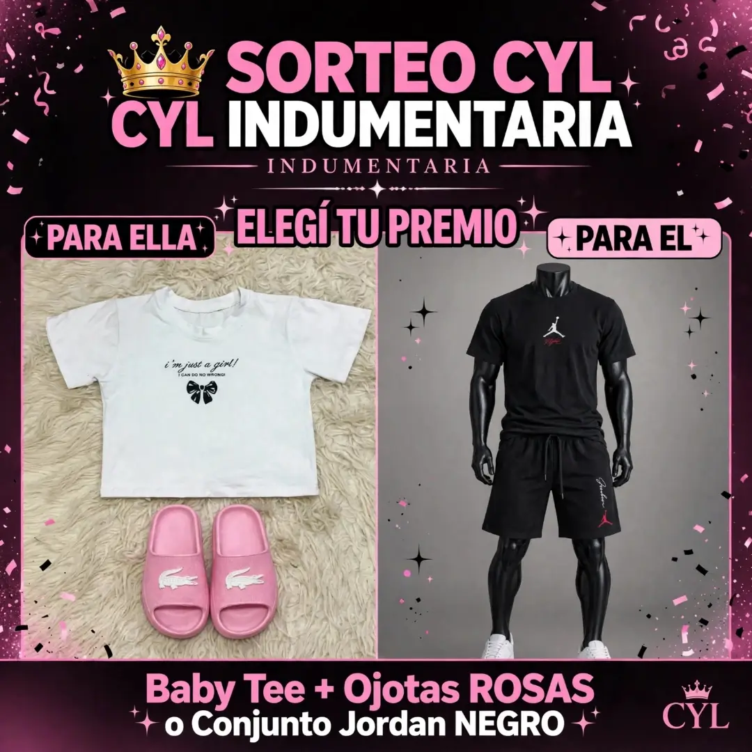 Imagen de 🚨 ¡GRAN SORTEO CYL INDUMENTARIA! 🚨

¡ELEGÍ TU PREMI
