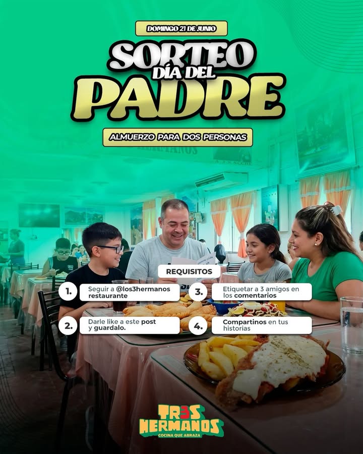 Imagen de ¡Sorteo día del Padre! 🎉

En #Los3Hermanos queremos hom