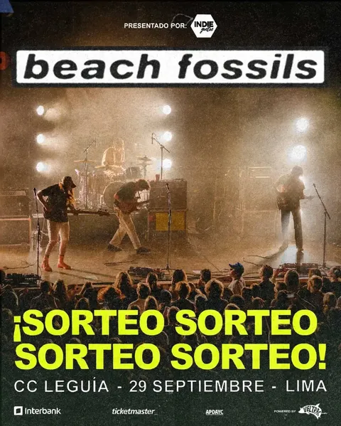 Imagen de SORTEO BEACH FOSSILS EN LIMA 🖤
Gana  entradas para ver a 