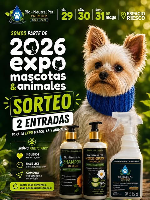 Imagen de 🐾 ¡SORTEO EXPO MASCOTAS & ANIMALES 2026! 🐾
¡Queremos