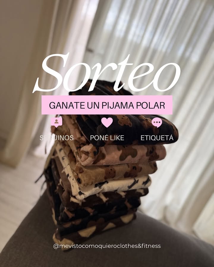 Imagen de SORTEAMOS 3 PIJAMAS POLAR 🧸🤎 y si esto se pica sorteam