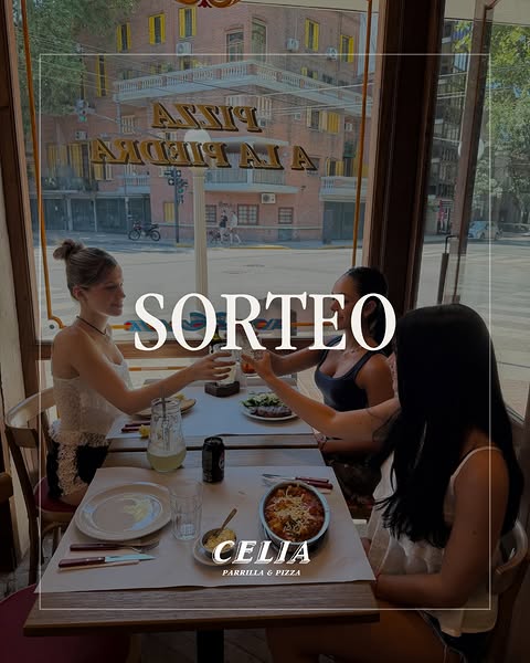 Imagen de 🎉 SORTEO CELIA 🎉.

👉 Participá de una cena para 2.