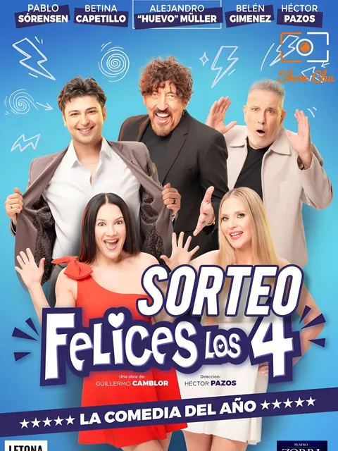 Imagen de 🤩 #SORTEO FELICES LOS 4 🎭
👉🏻 Participa por 🎟 