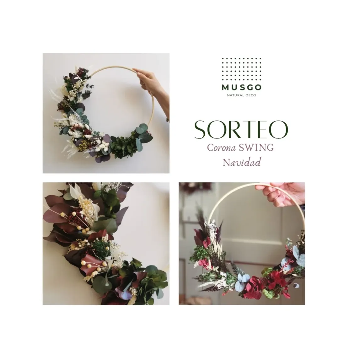 Imagen de 🌲SORTEO Swing Navidad con FLORES Preservadas
 y Secas🌲