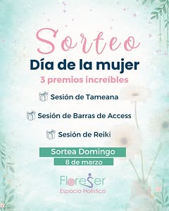 Imagen de 🎉✨ ¡SORTEO ESPECIAL DÍA DE LA MUJER! ✨🎉

Se acer