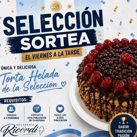 Imagen de 🇦🇷🍰 ¡SELECCIÓN SORTEA! 🍰🇦🇷
Participá po