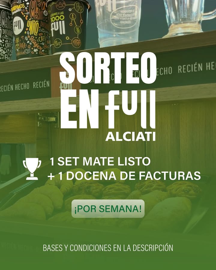 Imagen de 🎉 Te traemos otro sorteo en YPF Full Alciati 🎉

¡Porq