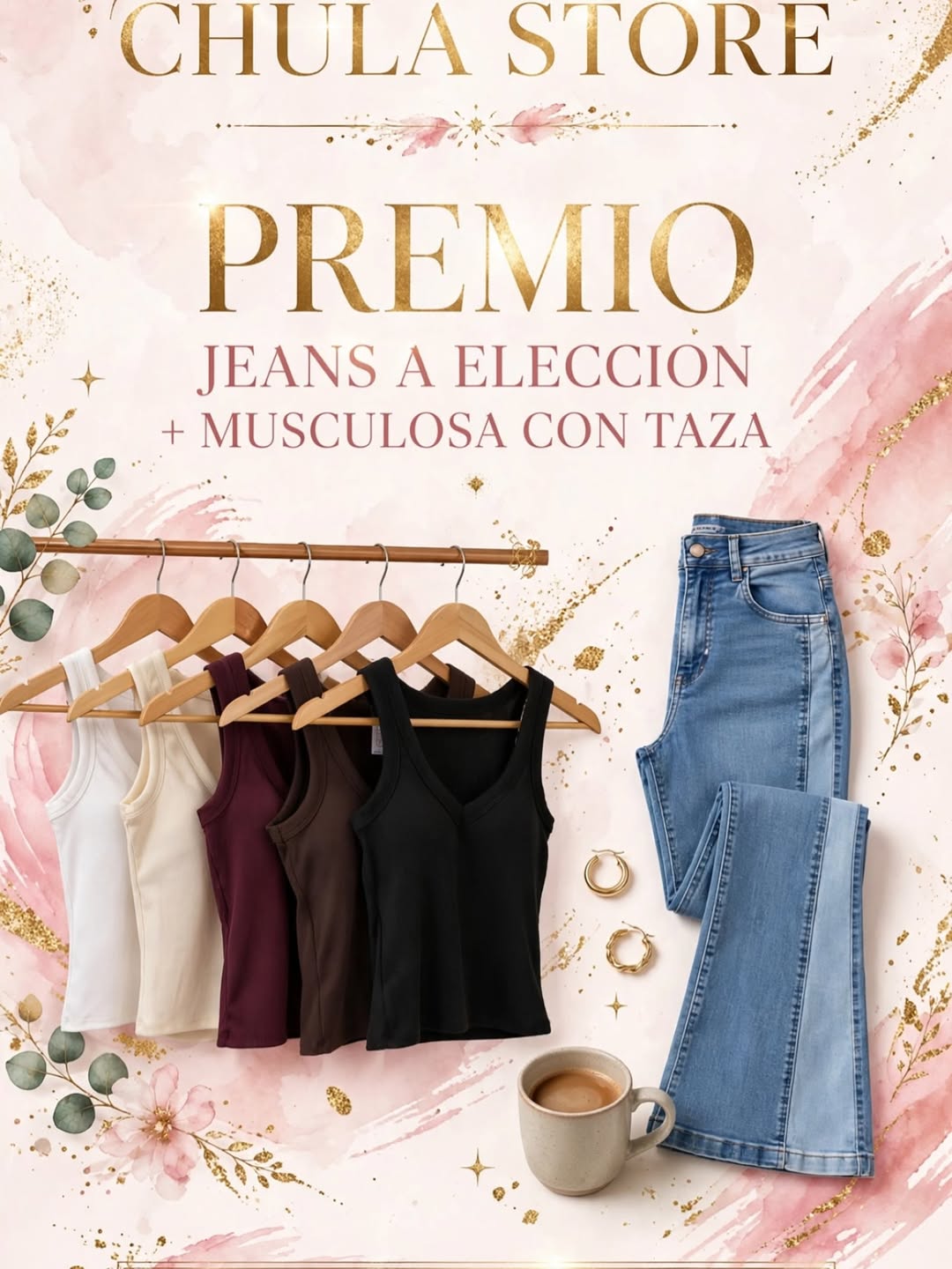 Imagen de 🎉 SORTEO CHULA STORE 👑✨

PREMIO:
👖 JEANS A ELECCI
