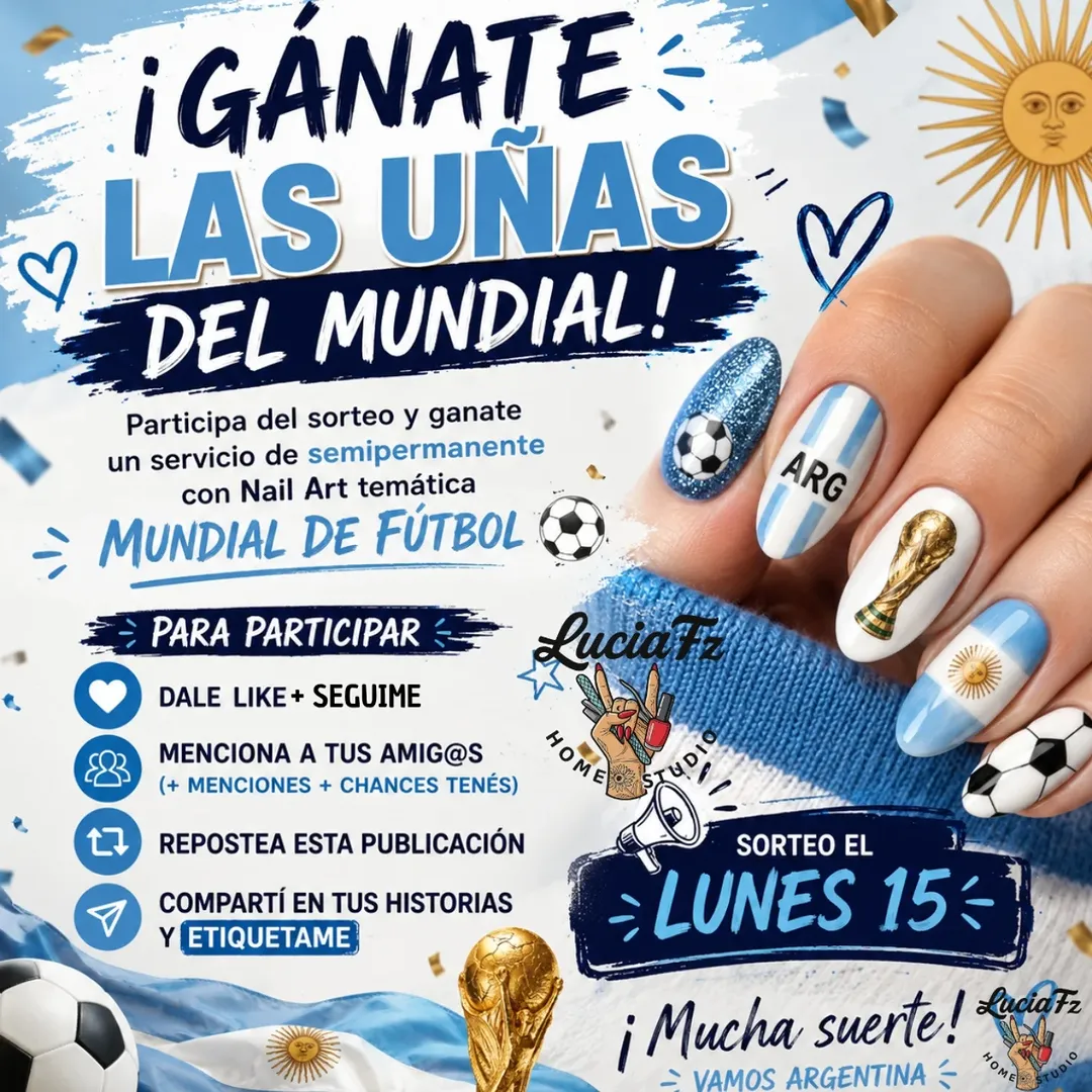 Imagen de 🇦🇷⚽ ¡GÁNATE LAS UÑAS DEL MUNDIAL! ⚽🇦🇷

¿
