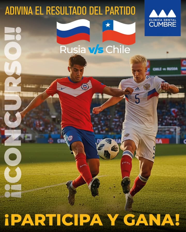 Imagen de ¡Mañana juega Chile vs. Rusia y en Clínica Dental Cumbre 