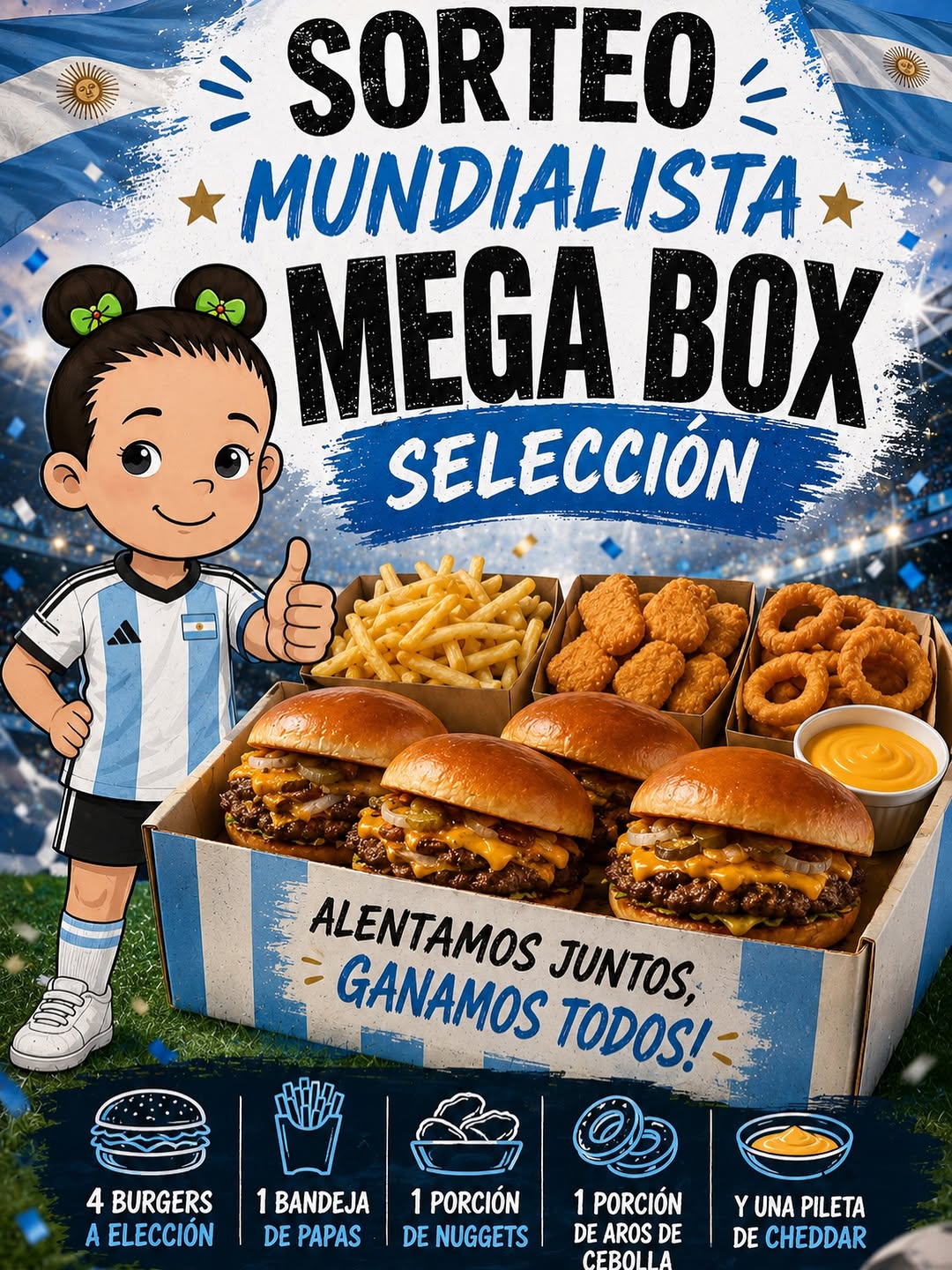 Imagen de NUEVO SORTEO ‼️‼️‼️

📢 SORTEO MUNDIALISTA –