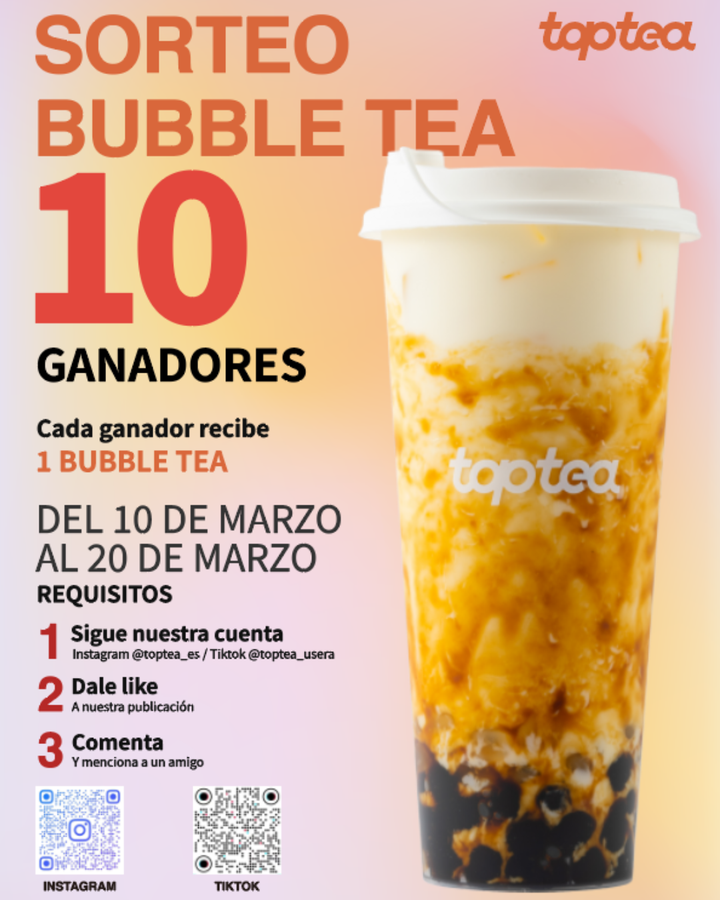 Imagen de 🥤✨ La primavera ha llegado y TOP TEA te invita a un bub