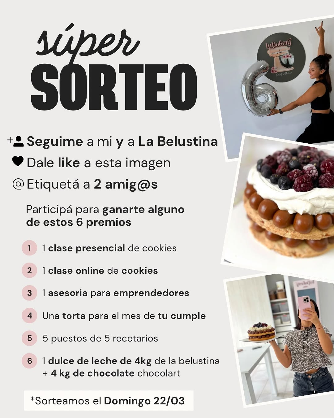 Imagen de 🎉 SÚPER SORTEO ANIVERSARIO 🎂 

¡En Lu Bakkery estamo