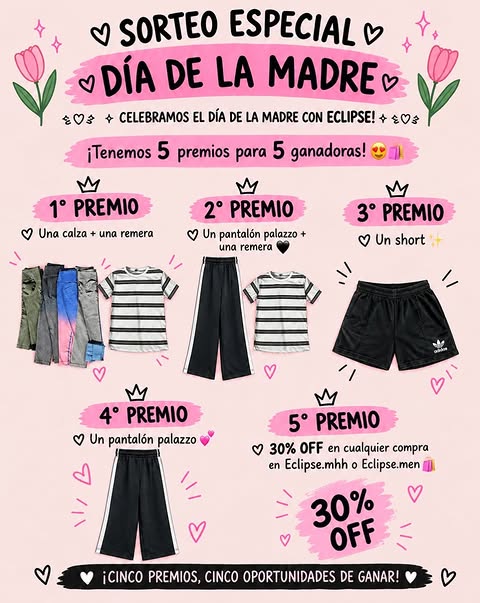 Imagen de 🌸✨ ¡SORTEO ESPECIAL DÍA DE LA MADRE! ✨🌸

🖤 En