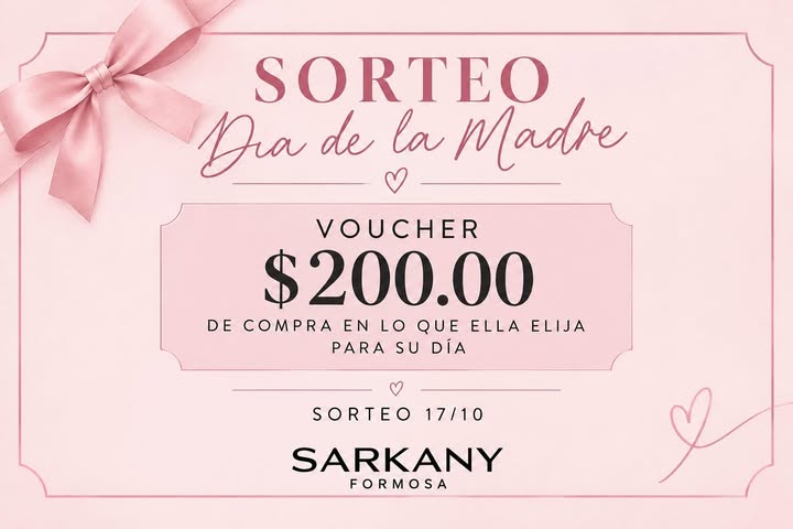 Imagen de 🌸💗 ¡SORTEO DÍA DE LA MADRE! 💗

En Sarkany Formosa