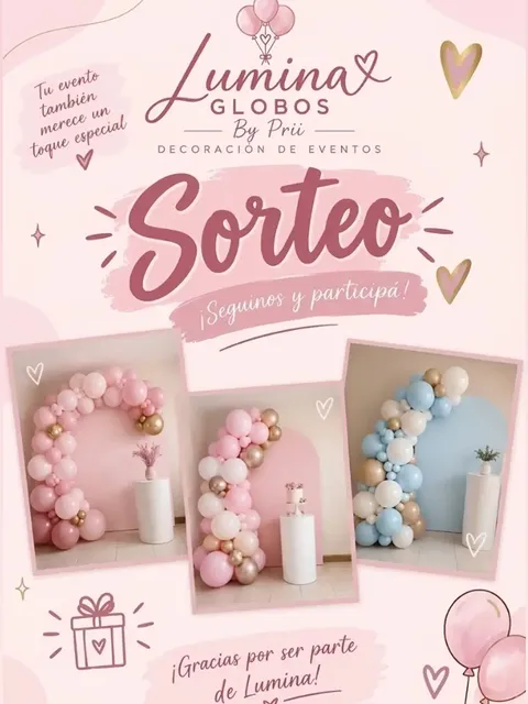 Imagen de 🎁✨ ¡SORTEO ESPECIAL DE LUMINA GLOBOS BY PRII! ✨

¡Q