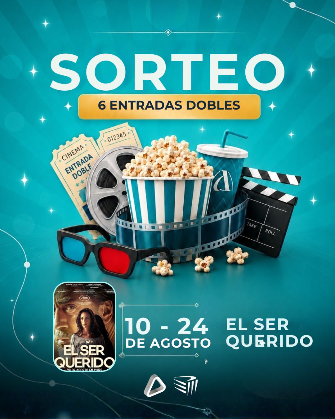 Imagen de 🎟🎟 ¡SOR-TE-A-ZO DE 6 ENTRADAS DOBLES DE CINE para “