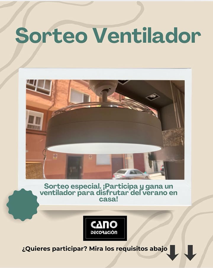 Imagen de 🎉💨 ¡SORTEO en Cano Decoración! 💨🎉

¿Te imagin